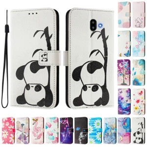 Pattern PU Leather Wallet Case Phone Case Cover for Samsung J4 Plus A8 A7 J4 J6 - Picture 1 of 30