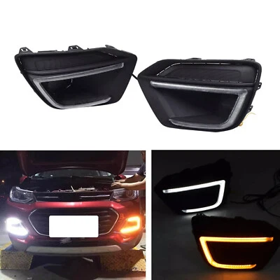 Bumper LED Daytime Running Light DRL Turn Signal Lamp For Chevrolet Trax 2017-22 - Image 1 of 4