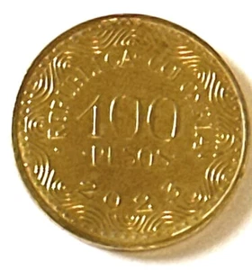 UNCIR 2020-24 Colombia Coin 100 pesos Frailejón Plant with Flowers South America - Picture 1 of 2