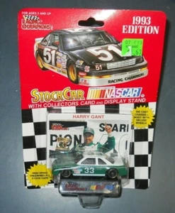 1992 RACING CHAMPIONS DIECAST METAL CAR HARRY GANT UNOPENED W/ DISPLAY STAND - Picture 1 of 4