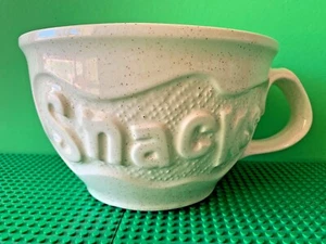 VINTAGE MCCOY WHITE SNACKS BOWL WITH HANDLE MADE IN USA 7521 - Picture 1 of 12