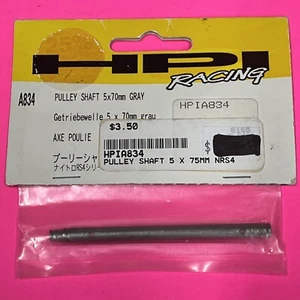 Eje de polea vintage HPI #A834 5x70 mm GRIS NUEVO EN PAQUETE - Imagen 1 de 1