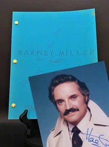 BARNEY MILLER TV Series Script + beautiful Hal Linden Photo (rpt) - Picture 1 of 8