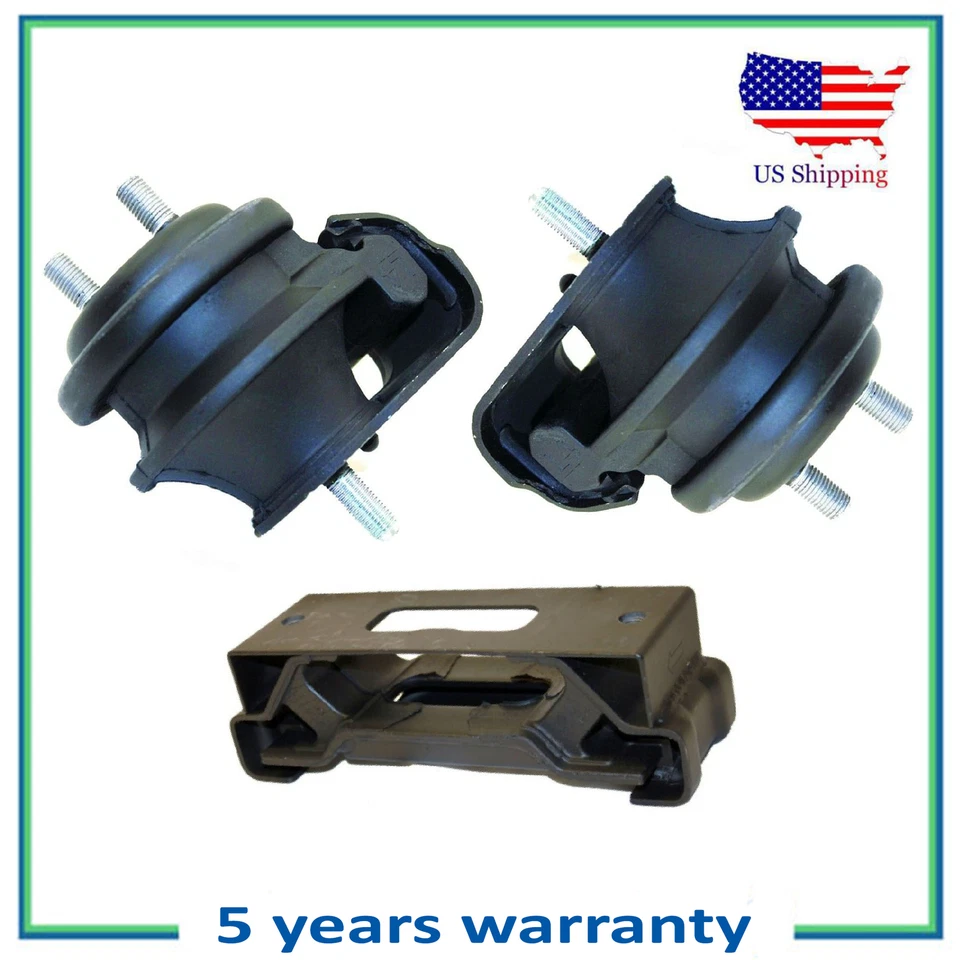 Juego de 3 piezas de montaje delantero de motor L & R y transmisión para Suzuki Grand Vitara 2006-2008 2,7 L Foto 1 de 4