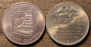 1912 Phoenix Arizona Gran Cañón 48o Estado Saguaro Flor Fichas Lote - Imagen 1 de 4