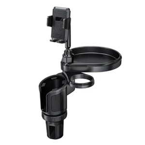 Car Cup Holder Expander Tray 360 Degree Rotations Tray Table Phone Holder - Picture 1 of 8
