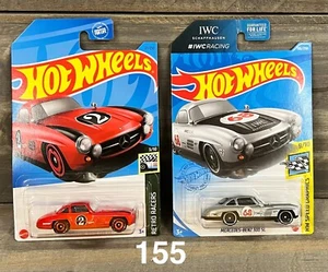2 FOR 1! Hot Wheels Lot MERCEDES BENZ 300 SL New IWC Racing xploraf 155 - Picture 1 of 4