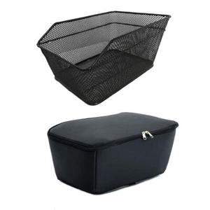 Rear Bike Basket Large Capacity Metal Wire Basket Waterproof Rainproof AU - Picture 1 of 11