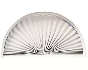 Redi Shade No Tools Original Arch Light Blocking Pleated Fabric Shade White, ... - Picture 1 of 9