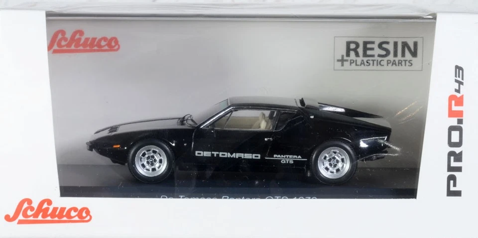 De Tomaso Pantera GTS 1973 Black 1/43 450925500 Schuco - Immagine 1 di 1