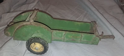 John Deere Ertl Eska 1/16 brinquedo alavanca longa espalhador de estrume brinquedo de fazenda anos 50 EUA verde - Imagem 1 de 4