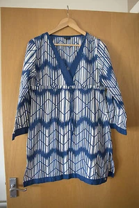 Ted Baker Marcia Summer Tunic Navy Size 2 (UK 10) Mint Condition - Picture 1 of 5
