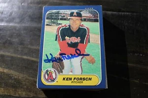 KEN FORSCH  CALIFORNIA ANGELS AUTOGRAPHED CARD - Picture 1 of 1