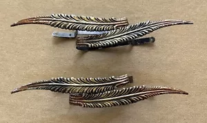 2 Sets Vintage Metal Art Nouveau Curtain Tie Back Wall Hooks 4 pcs Free Shipping - Picture 1 of 5