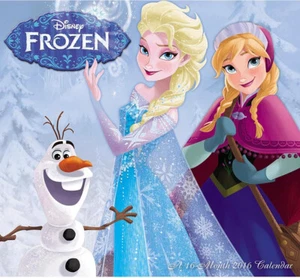 Walt Disney Frozen Film Animation Kunst 16 Monate 2016 MINI Wandkalender, VERSIEGELT - Bild 1 von 2