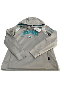New With Tag Nike Therma~Fit NFL Miami Dolphins Women’s sweater With Hoodie R2