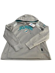 Neu mit Etikett Nike Therma ~ Fit NFL Miami Dolphins Damen Pullover mit Hoodie R2 " - Bild 1 von 5