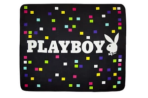 PLAYBOY RABBIT HEAD DESIGN POLAR FLEECE THROW RUG LICENSED PRODUCT 127cm x 152cm - Picture 1 of 1