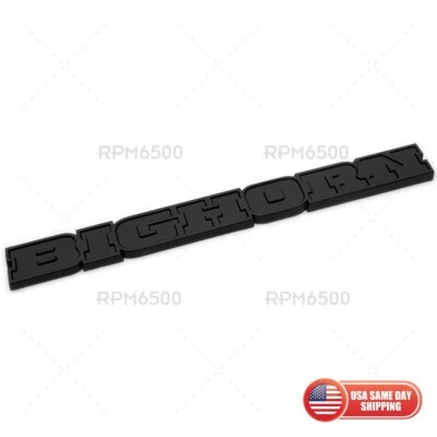 19-23 Dodge Ram DT 1500 Bighorn Rear Tailgate Badge Emblem Nameplate Black Foto 1 de 3