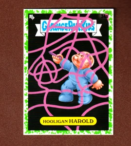 2022 Garbage Pail Kids Book Worms "HOOLIGAN HAROLD" #34a Green Border Sticker - Picture 1 of 1