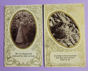 Postales románticas de 1911 Better To Have Loved And Lost en relieve - Imagen 1 de 4