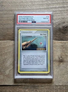 Carta Pokemon Reverse Holo Old Rod 78/101 PSA 8 NM-MT EX Dragon Frontiers - Foto 1 di 2