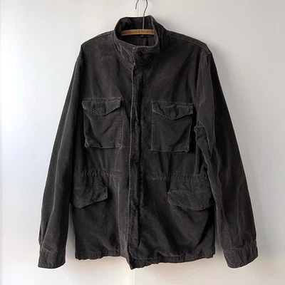 James Perse Charcoal Gray Corduroy Utility Chore Jacket Size 3 - Image 1 of 4