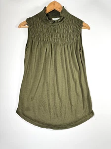 Top Sundance para mujer XS verde oliva cuello falso sin mangas Lyocell Portugal - Imagen 1 de 9