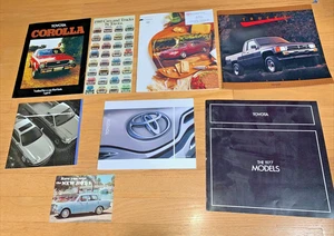 Collection of 8 Vintage TOYOTA BROCHURES  1970's - 2000's  (Lot 4) - Picture 1 of 11