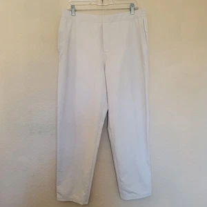 Lululemon Zeroed In Slim Fit Pants Mens Size Large Beige Pockets Casual M5AKBS - Picture 1 of 11