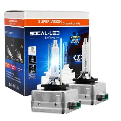 D3S 35W Xenon HID Headlight Bulbs 42302WX 66340CBI OEM High Low Beam Replacement - Image 1 of 4