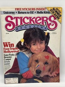 Vintage Sticker Magazin Ausgabe 7 Sommer 1985 Punky Brewster komplett mit Stickern - Bild 1 von 13