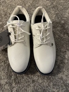 G/Fore G4 White Leder Golfschuhe Gallivanter ⛳️ DAMEN US 6,5 ⛳️ Weiß Schwarz - Bild 1 von 9