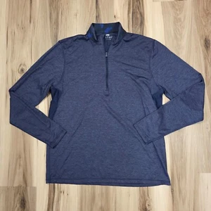 Pullover Greyson Guide Sport azul marino cuarto 1/4 cremallera rendimiento para hombre grande - Imagen 1 de 10