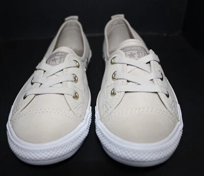 Converse Chuck Taylor Ballet Lace Papyrus Sepia Light Gold Size 5.5US - Bild 1 von 4