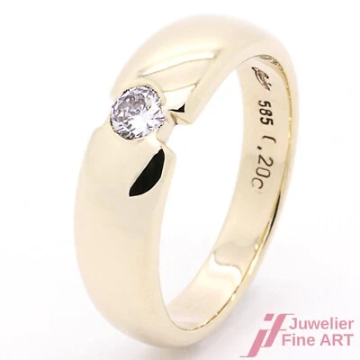 Quinn Ring 585 Gelbgold mit Diamant W 55 - Bild 1 von 4