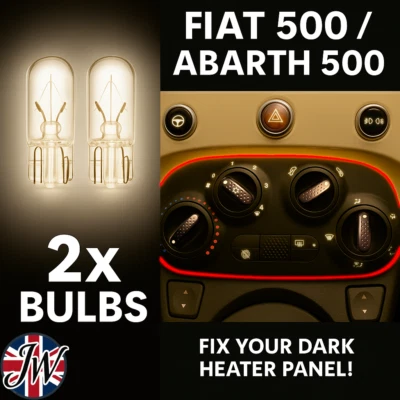 Fiat 500 / Abarth 500/595/695 climate control panel lighting replacement bulbs - Image 1 of 4