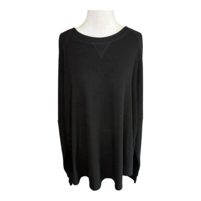 Sweet Romeo Black Pullover Comfy Lounge Oversized Sweater 1X NWT - Image 1 of 4