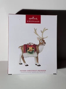 Hallmark Keepsake Ornament Father Christmas's Reindeer 2023 Limited Edition NEW - Picture 1 of 2