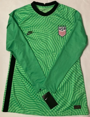 Женская большая зеленая футболка вратаря Nike USA Dri-Fit USWNT CI4761-398 - Изображение 1 из 4