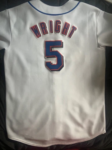 DAVID WRIGHT Majestic Genuine Merchandise Jersey #5 MEN’S sz L NEW YORK METS Cover