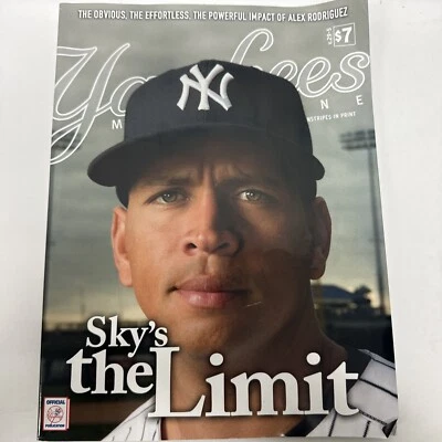 Arod 2008 Yankees Magazine July, 2008 with Team Poster  Ticket July 8 2008 - Image 1 of 4