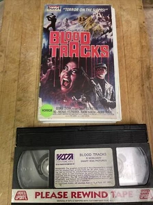 RARE Blood Tracks VHS Horror Gore Vista Home Video George Zecevic tested works! - Bild 1 von 9