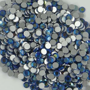 SS10 PR CB *** 50 Strasssteine Preciosa Flachboden SS10 (2,80mm) CAPRI BLUE - Bild 1 von 4
