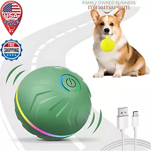 Interactive Dog Toy Ball, Automatic Bouncing w/ LED Lights, USB Rechargeable - Picture 1 of 9