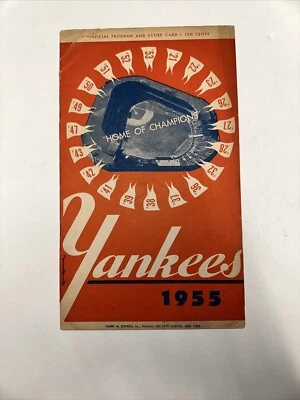 1966 New York Yankees Program Scorecard Chicago White SOX MLB Baseball, Scored - Image 1 of 4