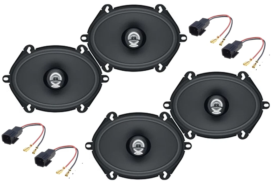 KIT 4 CASSE  FORD FUSION 02-08 ANT+POS HERTZ DCX 570.3 OVALI 5X7" con connettori - Immagine 1 di 1