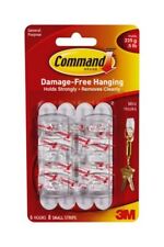 Command Mini 6pk Hanging Hooks 225g Capacity Damage Free