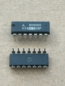 1 Stück Integrierte Schaltung - M74ALS08P - Mitsubishi - DIP14 - Vintage - Picture 1 of 1