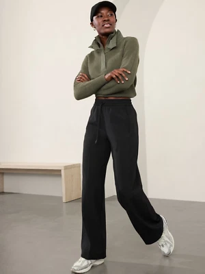 ATHLETA Hanover Hybrid 1/2 Zip Sweater | Moss Large  #415290 - Image 1 of 4